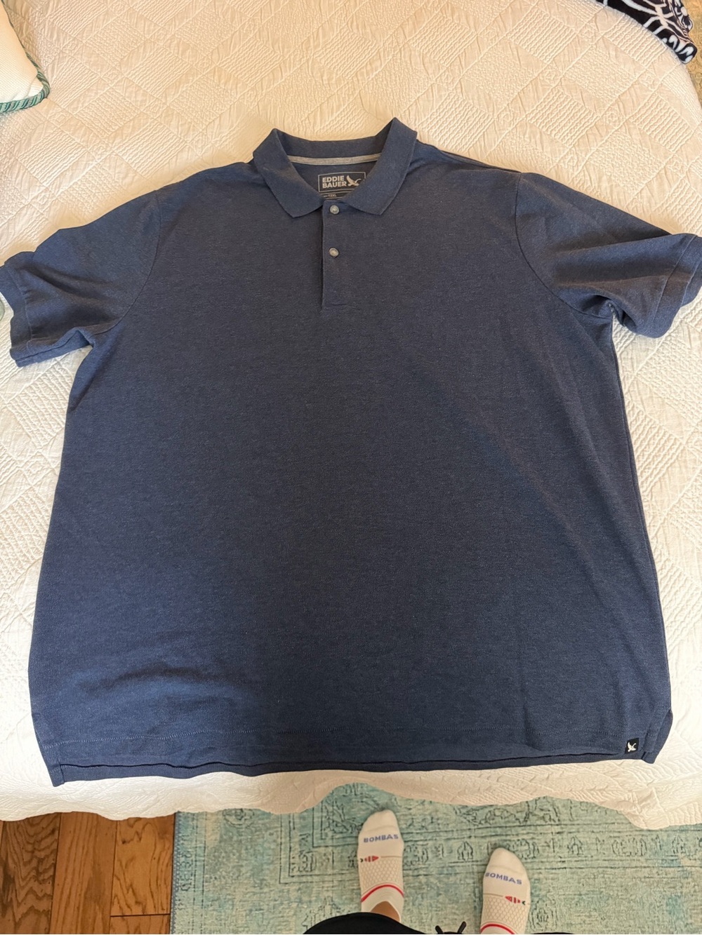 Eddie Bauer Polo in Dusty Blue